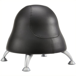 SCRANTON & CO Vinyl Upholstered Pump Ball Office Chair In In Black