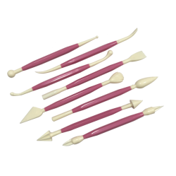 ISTAR 8PCs/lot Fondant Cake Pastry Carving Cutter 16 Patterns Flower Sugar Craft Modelling Tools Clay Fondant Cake Decorating Tool