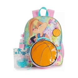 SPACE JAM Let's Jam Tune Squad Printed Lola Bunny Tweety School Backpack 5 Pieces Kids Backpack Set