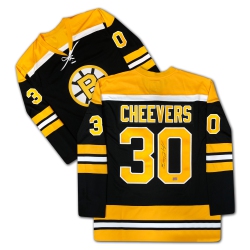 AUTOGRAPH AUTHENTIC Gerry Cheevers Autographed Boston Bruins Jersey In Black