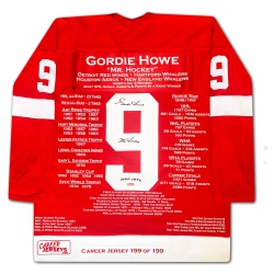 CAREER JERSEYS Gordie Howe Career Jersey #199 Of 199 In Multicolor