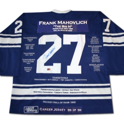 CAREER JERSEYS Frank Mahovlich Career Jersey #199 Of 199 In Multicolor