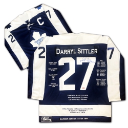 CAREER JERSEYS Darryl Sittler Career Jersey Signed - Ltd Ed 199 - Toronto Maple Leafs