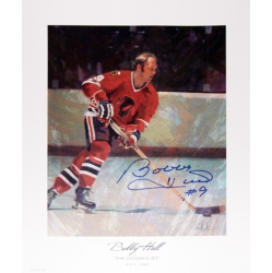 AUTOGRAPH AUTHENTIC The Golden Jet Autographed Lithograph - Bobby Hull