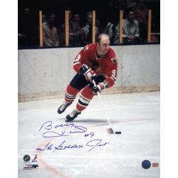 AUTOGRAPH AUTHENTIC Autographed Bobby Hull 16X20 Photo - Chicago Blackhawks