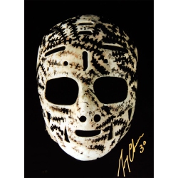AUTOGRAPH AUTHENTIC Gerry Cheevers The Mask Signed 10X15 - Boston Bruins