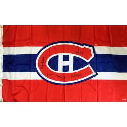 AUTOGRAPH AUTHENTIC Signed Flag Lafleur, Richard, Beliveau, Cournoyer, H Richard