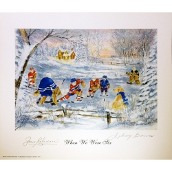 AUTOGRAPH AUTHENTIC When We Were Six Jean Beliveau & Johnny Bower In Multicolor