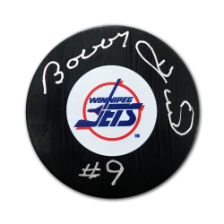AUTOGRAPH AUTHENTIC Bobby Hull Winnipeg Jets Autographed Puck
