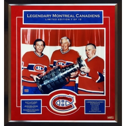 AUTOGRAPH AUTHENTIC M. Richard, Jean Beliveau, Guy Lafleur Signed