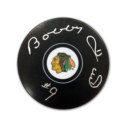 AUTOGRAPH AUTHENTIC Bobby Hull Autographed Chicago Blackhawks Hockey Puck