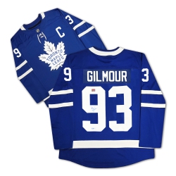 AUTOGRAPH AUTHENTIC Doug Gilmour Signed Fanatics Toronto Maple Leafs Jersey In Blue