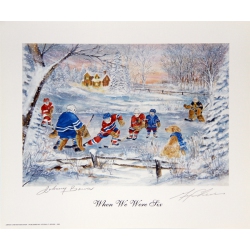 AUTOGRAPH AUTHENTIC When We Were Six, Johnny Bower & Gerry Cheevers