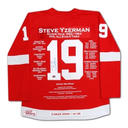 CAREER JERSEYS Steve Yzerman Career Jersey #1 Of 199