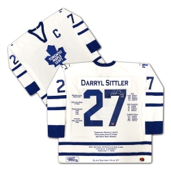 CAREER JERSEYS Darryl Sittler Signed Elite Edition Career Jersey