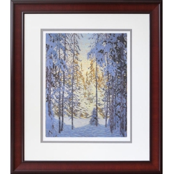 AUTOGRAPH AUTHENTIC Lawren Harris "winter Wonderland" Group Of Seven Print