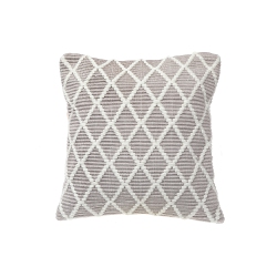 MAISON CONCEPTS Ribbed Diamond Cushion (Taupe) - Set Of 2