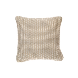 MAISON CONCEPTS Microfibre Handloom Cushion (Taupe) - Set Of 2