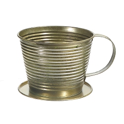 MAISON CONCEPTS Metal Teacup Planter (Antique Finish)