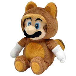 Little Buddies Super Mario Bros Tanooki Mario Plush