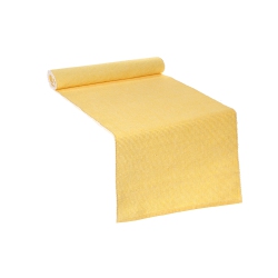 MAISON CONCEPTS Chambray Ribbed Table Runner (Yellow) - Set Of 2