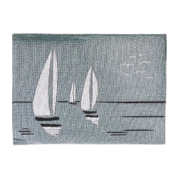 MAISON CONCEPTS Tapestry Placemat (Sailboat) (13 X 18) - Set Of 12