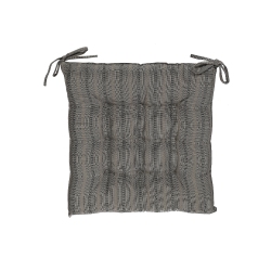 MAISON CONCEPTS Striped Outdoor Waterproof Tufted Chair Pad (Taupe) - Set Of 2