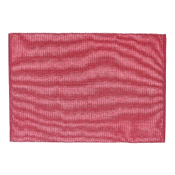 MAISON CONCEPTS Chambray Ribbed Placemat (Red) - Set Of 12