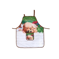 MAISON CONCEPTS Apron With Pocket (Dogs Chewing Ball) - Set Of 2