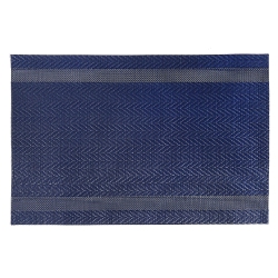 MAISON CONCEPTS Vinyl Placemat (Mackenzie) (Navy Blue) - Set Of 12