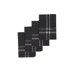 MAISON CONCEPTS French Border Napkin (Set Of 4) (Black)