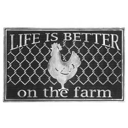 MAISON CONCEPTS Rubber Mat (Life Is Better On The Farm)