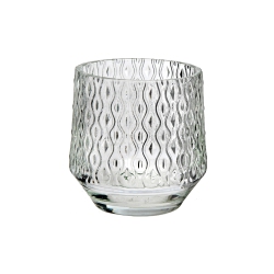 MAISON CONCEPTS Round Glass Candle Holder (Deco) - Set Of 4