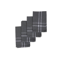 MAISON CONCEPTS French Border Napkin (Set Of 4) (Charcoal Gray)
