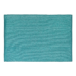 MAISON CONCEPTS Chambray Ribbed Placemat (Teal) - Set Of 12