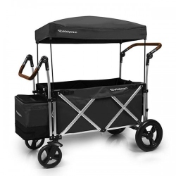 BEBEPRAM S7 Foldable Multi-Function Wagon With Two Seat Belt And Canopy(Grey)