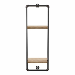 FURNITURE OF AMERICA Alvara Metal 11.75-Inch Wall Shelf In Sand In Black