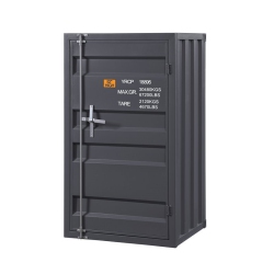 BOWERY HILL Cargo Chest With 1 Door In Gunmetal