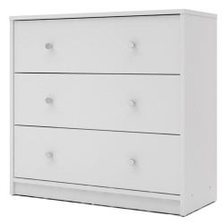 TVILUM CANADA Tvilum Portland Contemporary 3 Drawer Chest In In White