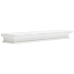 BEAUMONT LANE Extra Long Floating Wall Shelf In Pure In White