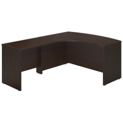 BBF Bush Business Furniture Series C Elite 60W X 43D Left Bowfront Desk Shell In Cherry