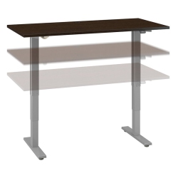 BBF Move 40 Series 60W Height Adjustable Desk In Mocha Cherry - Engineered Wood