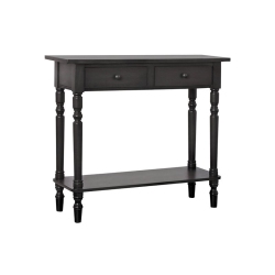 FURNITURE OF AMERICA Humphry Transitional Wood 2-Drawer Writing Desk In In Gray