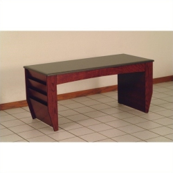SCRANTON & CO Coffee Table With Magazine Pockets In In Mahogany