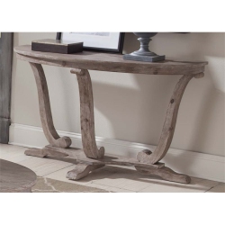 PEMBERLY ROW Contemporary Wood Sofa Table In In Gray