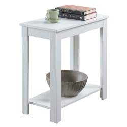 PEMBERLY ROW Chairside End Table In In White