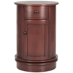 HAWTHORNE Collection Oval Cabinet In In Red