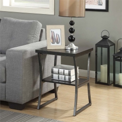 PEMBERLY ROW End Table In Espresso Wood Finish