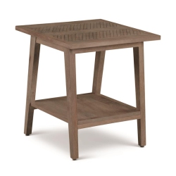 STEVE SILVER COMPANY Steve Milani Natural Wood Square End Table