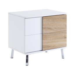 ACME FURNITURE Acme Verux End Table In High Gloss & In White